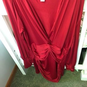 A Beautiful Red Dressy Dress Stretchy